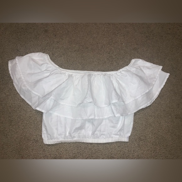 Show Me Your MuMu cropped off the shoulder top - Picture 2 of 5